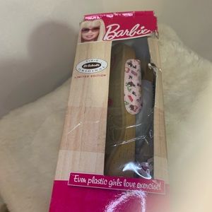 Dr. Scholls pink limited Edition wood bottom slides